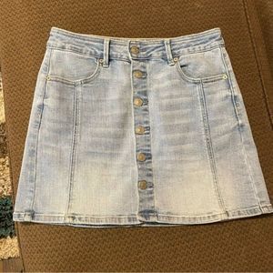American Eagle hi-rise a-line denim mini skirt - SIZE 8